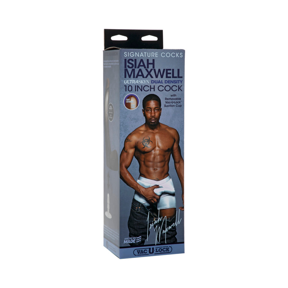 Signature Cocks ULTRASKYN 10" Cock w/Removable Vac-U-Lock Suction Cup - Isiah Maxwell