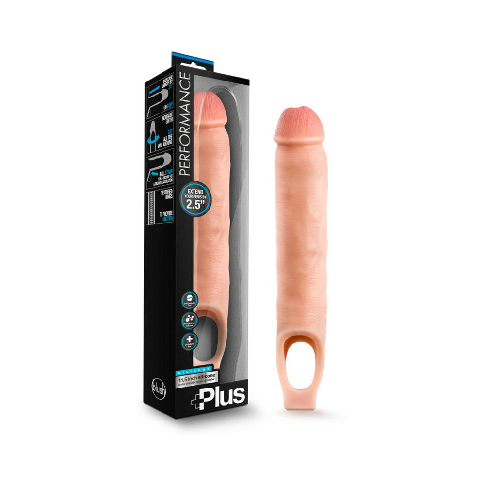 Performance Plus Sheath Penis Extender-Vanilla 11.5"