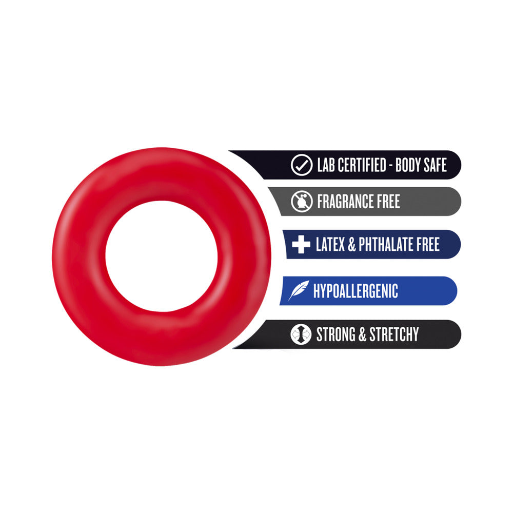 Stay Hard Donut Rings-Red