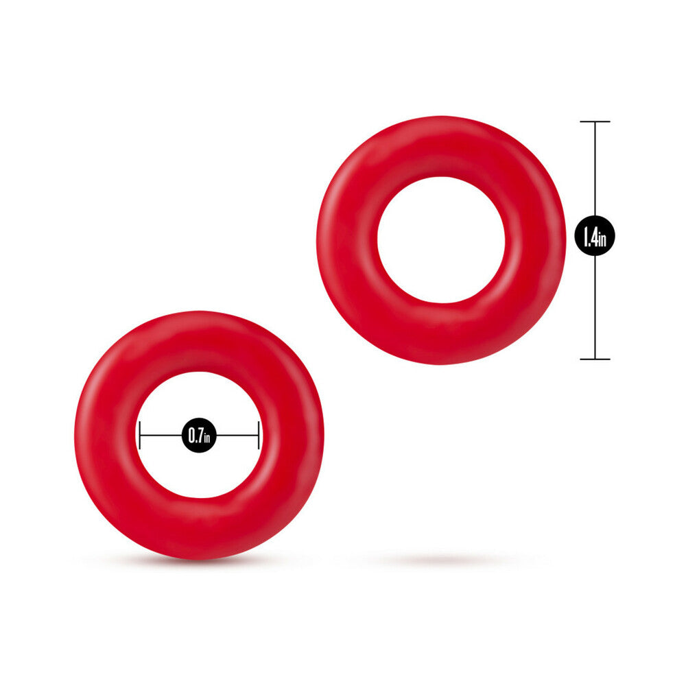 Stay Hard Donut Rings-Red