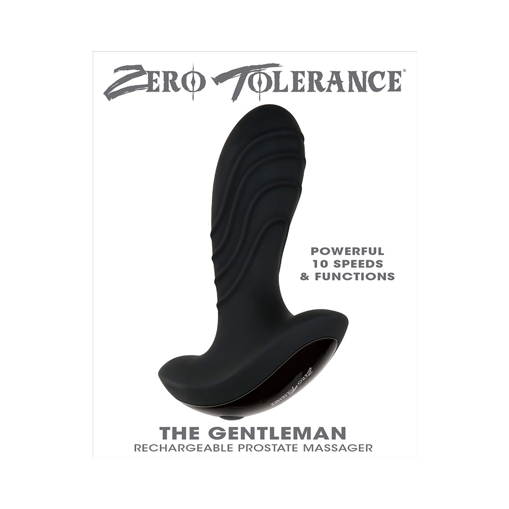 Zero Tolerance The Gentleman Rechargeable Prostate Massager - Black