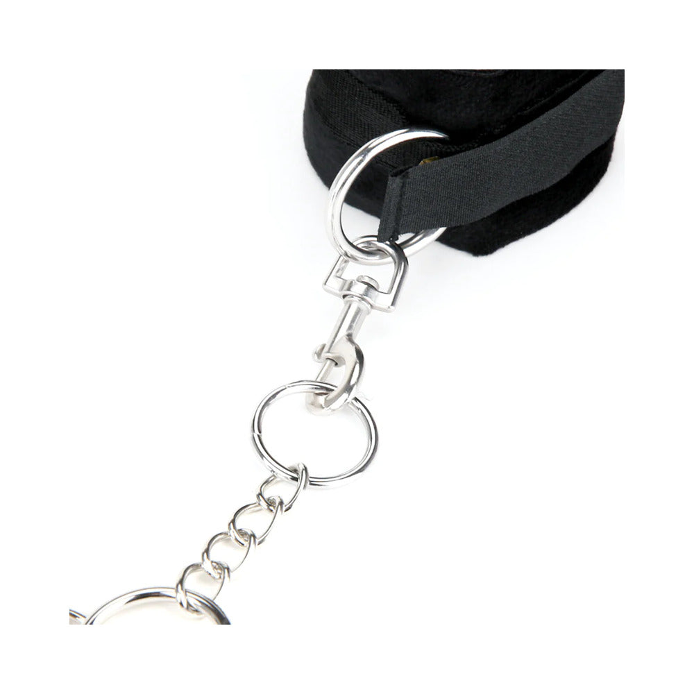Lux Fetish Deluxe Chain Hogtie w/4 Universal Soft Restraint Cuffs