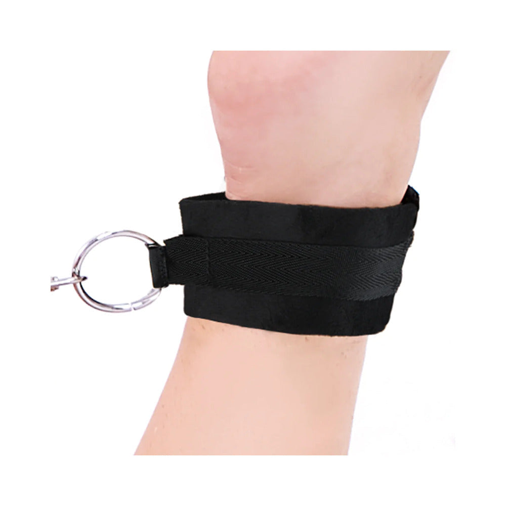 Lux Fetish Deluxe Chain Hogtie w/4 Universal Soft Restraint Cuffs