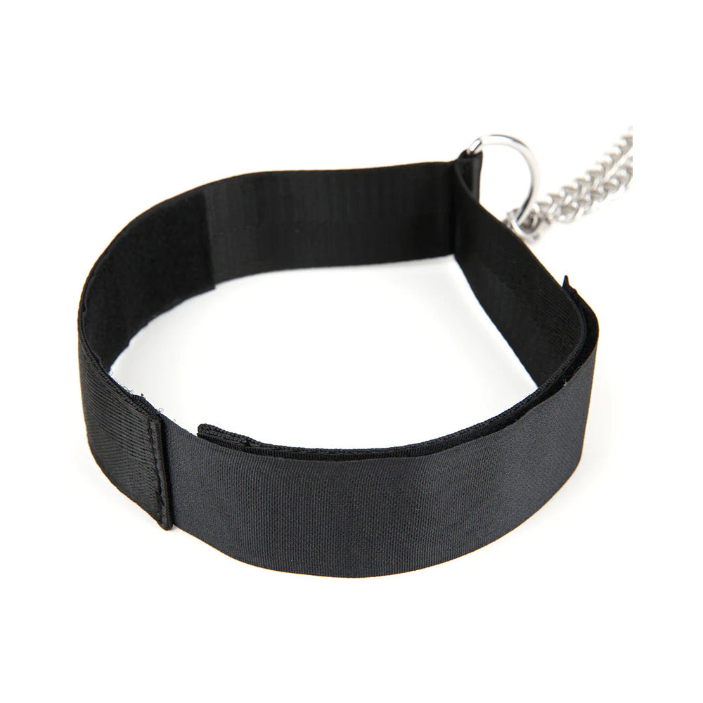 Lux fetish Collar & Nipple Clamps w/Adjustable Pressure Clamps