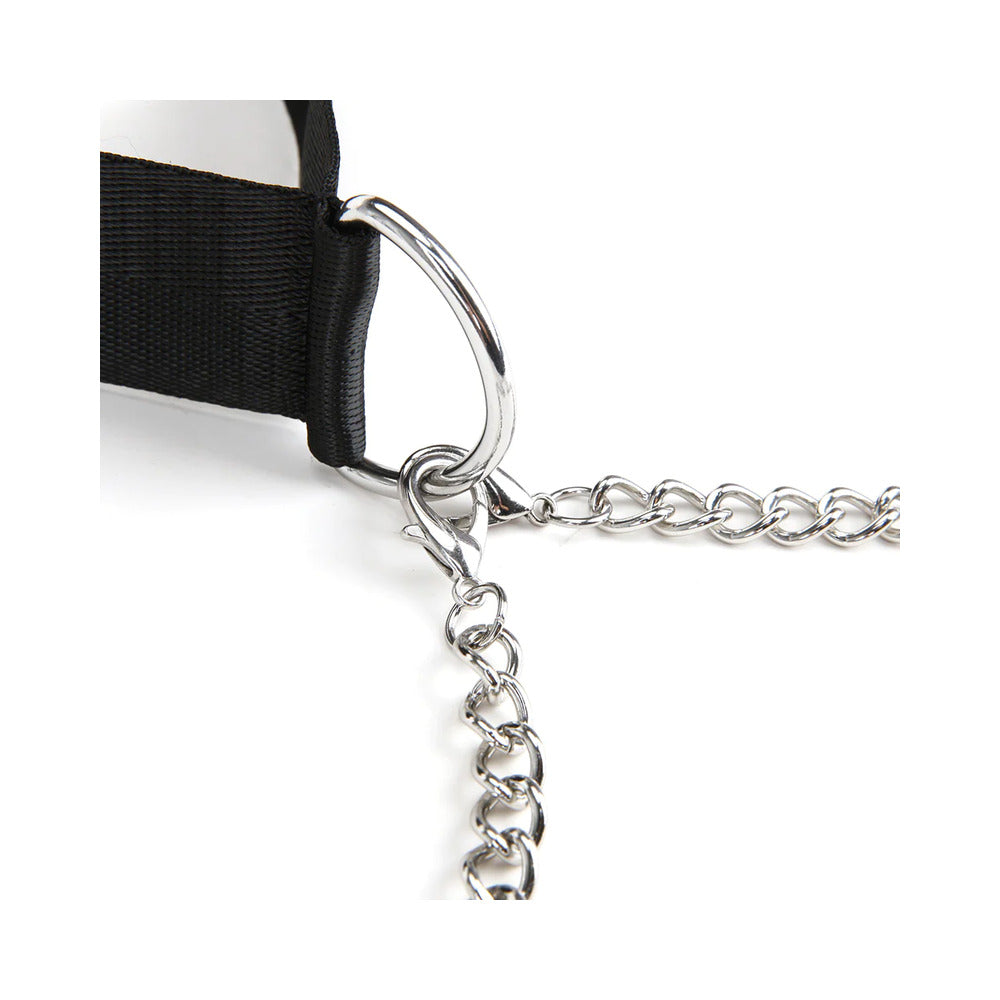 Lux fetish Collar & Nipple Clamps w/Adjustable Pressure Clamps