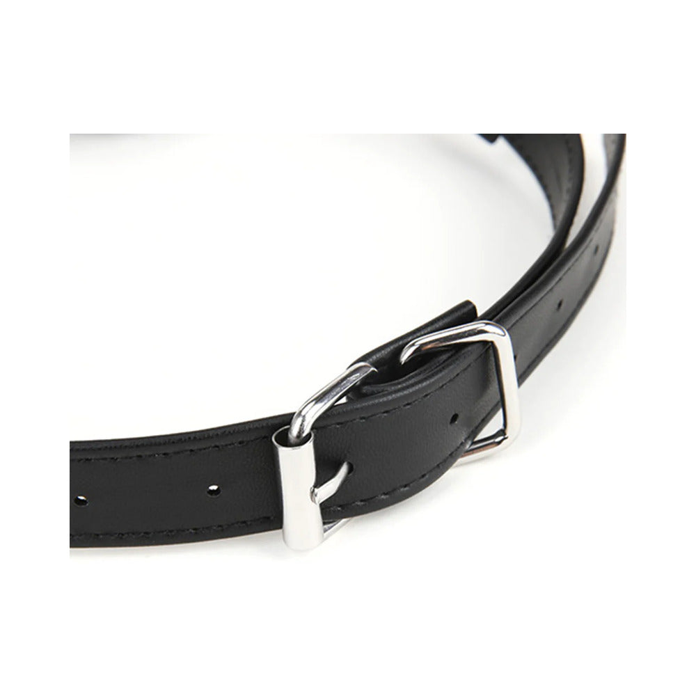 Lux Fetish Breathable Ball Gag w/Adjustable Pressure Nipple Clamps
