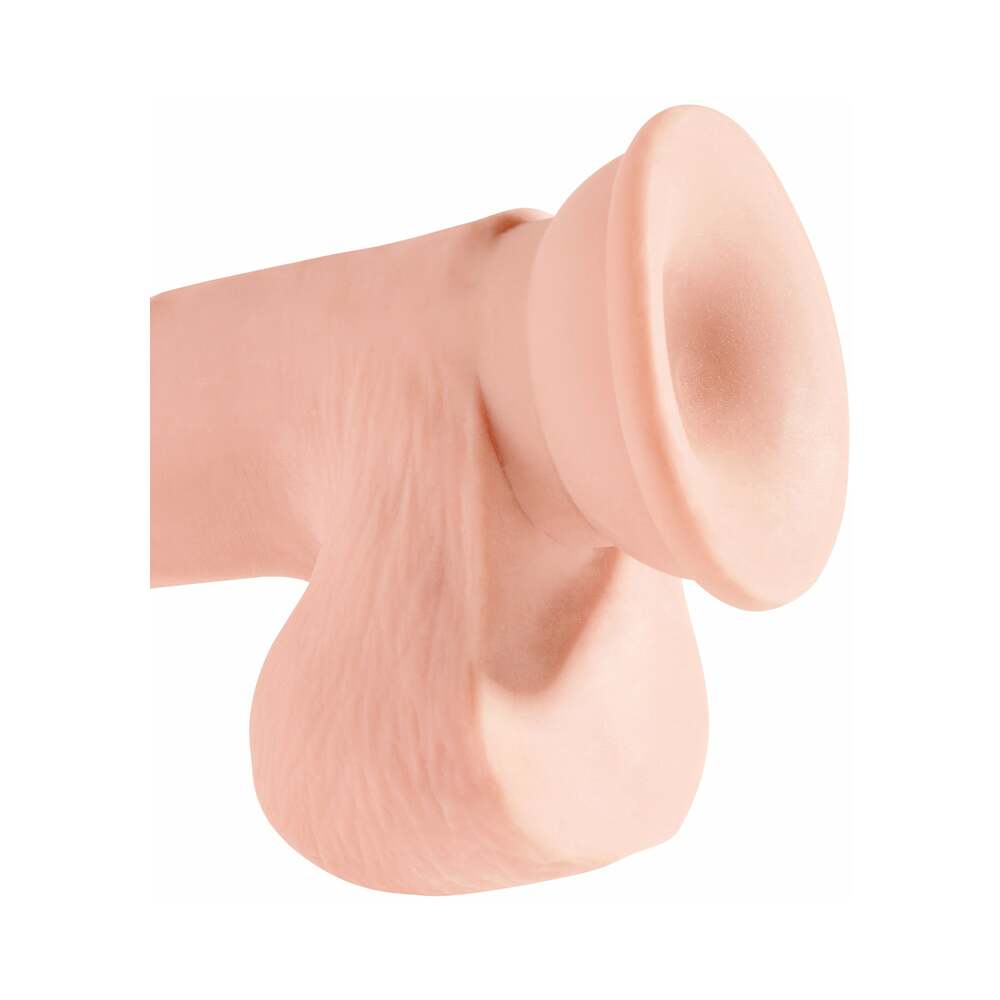 King Cock Plus Triple Density Cock with Balls-Light 7.5"