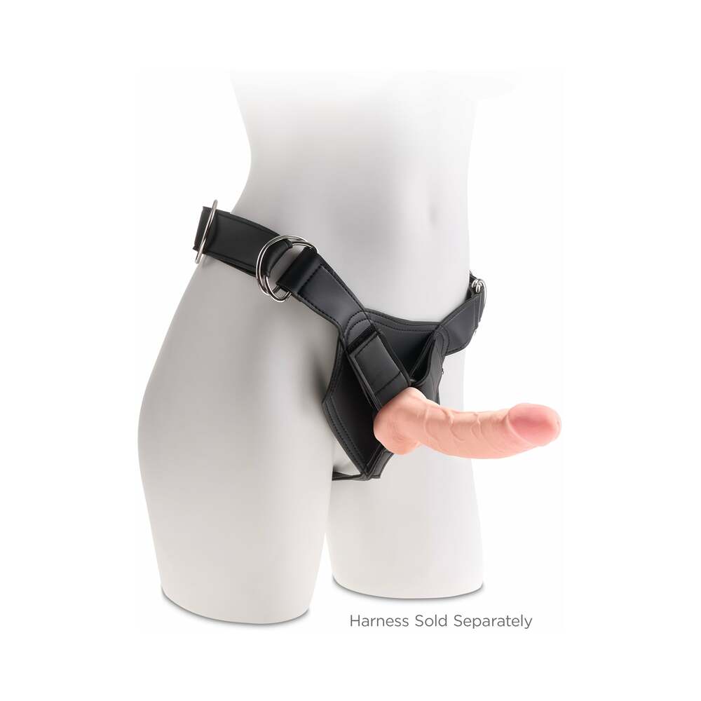 King Cock Plus Triple Density Fat Cock with Balls-Light 8"