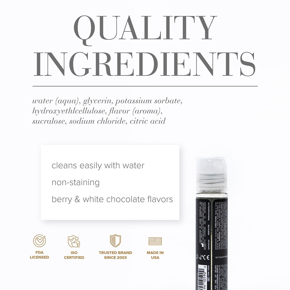 JO Gelato - White Chocolate Raspberry Lubricant 1 oz