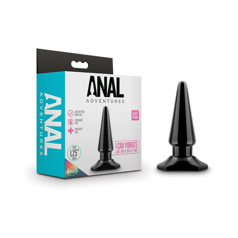 Anal Adventures Easy Plug-Black