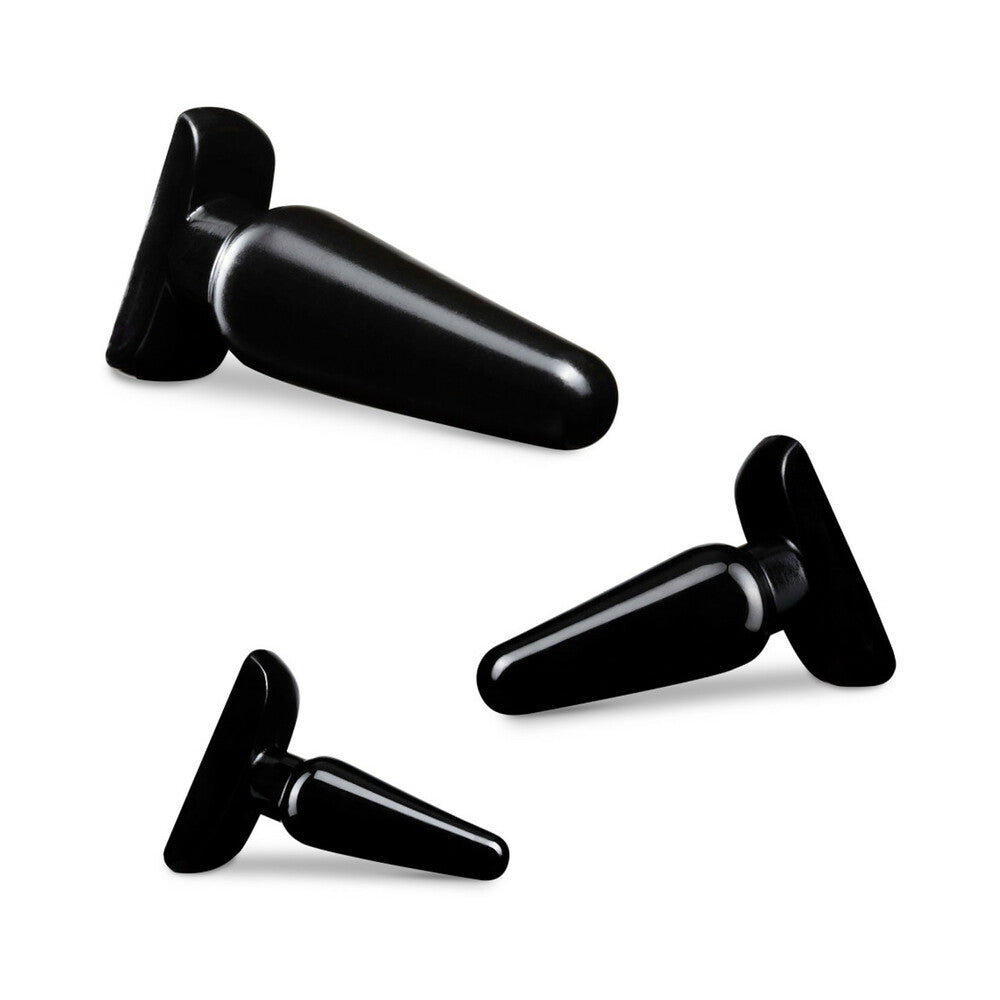 Blush Anal Adventures Basic Plug Kit - Black