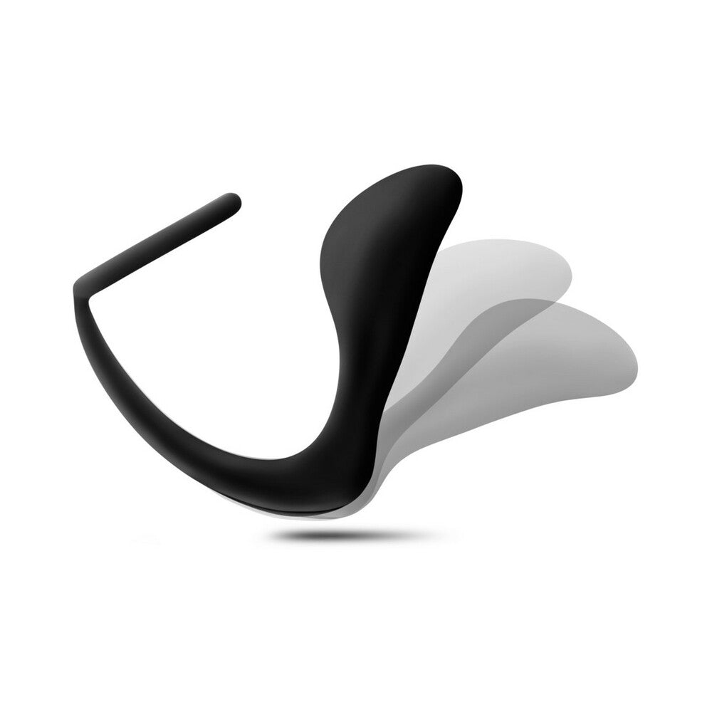 Blush Anal Adventures Cock Ring Plug - Black