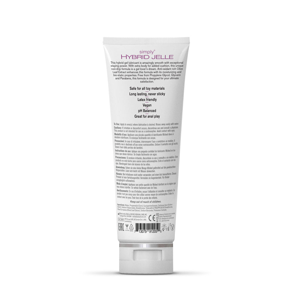 Wicked Sensual Care Simply Hybrid Jelle 4oz