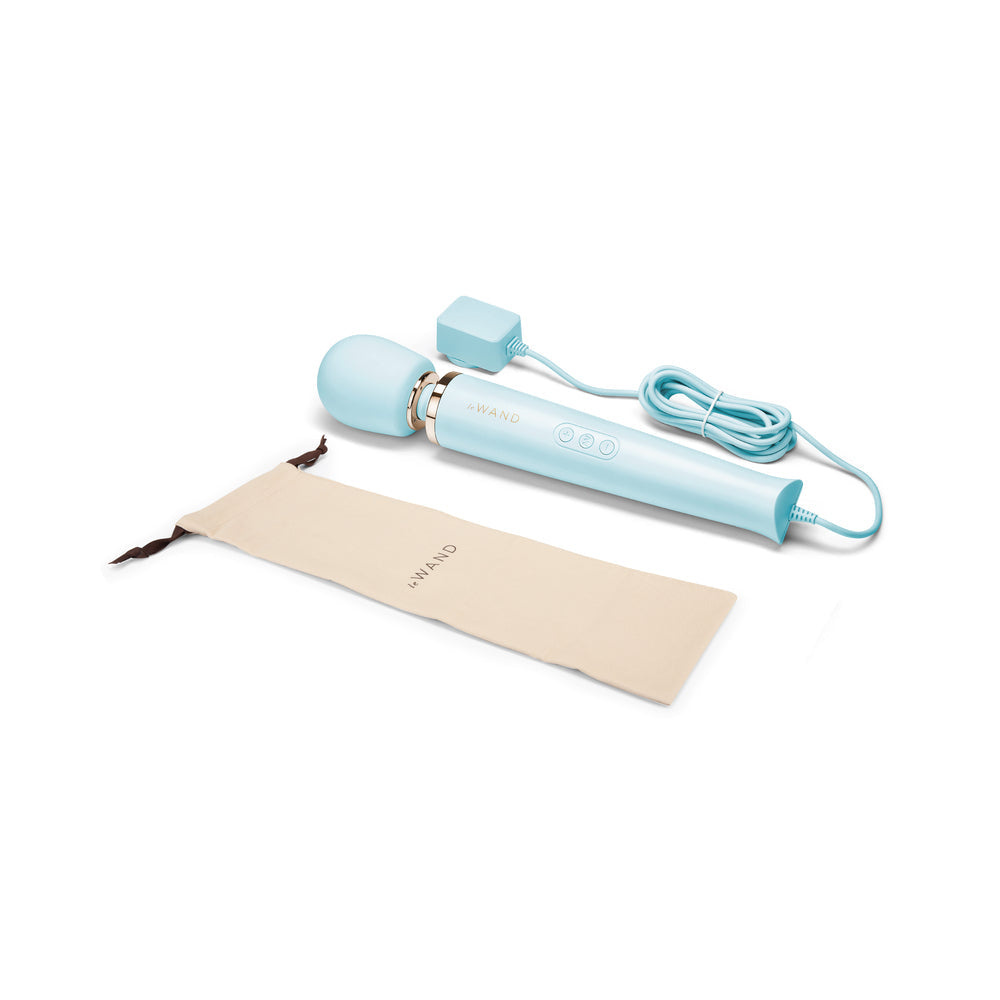 Le Wand Powerful Plug-In Vibrating Massager - Sky Blue