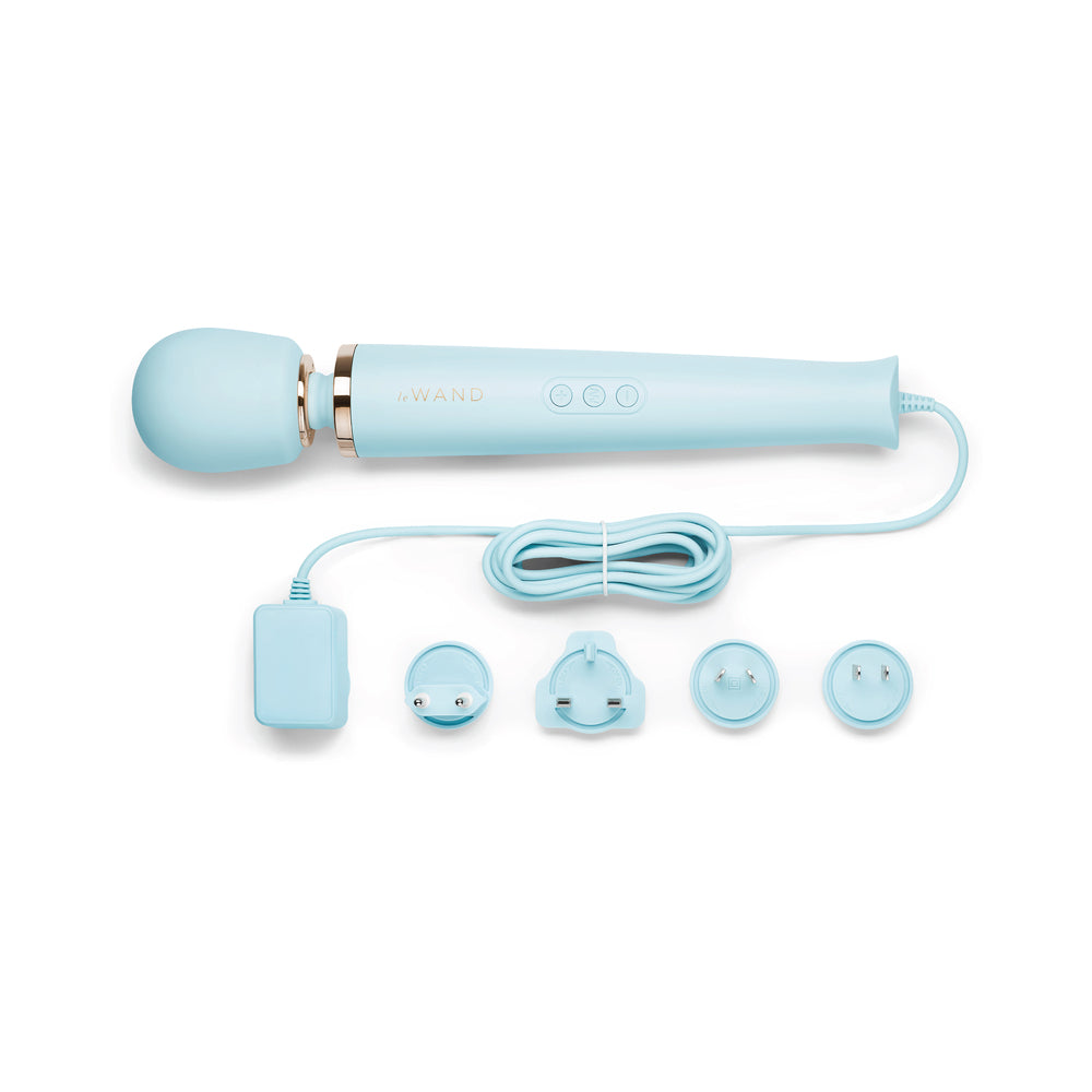 Le Wand Powerful Plug-In Vibrating Massager - Sky Blue