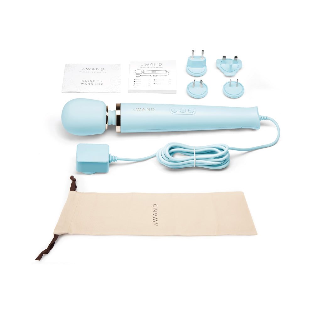 Le Wand Powerful Plug-In Vibrating Massager - Sky Blue