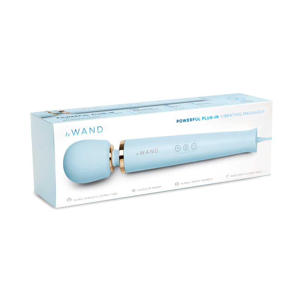 Le Wand Powerful Plug-In Vibrating Massager - Sky Blue