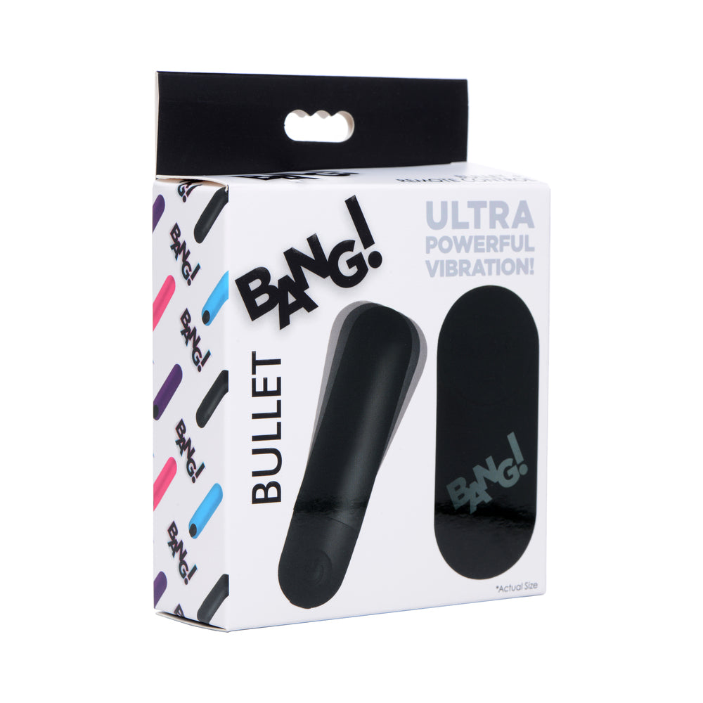 Bang Vibrating Bullet with Remote Control-Black
