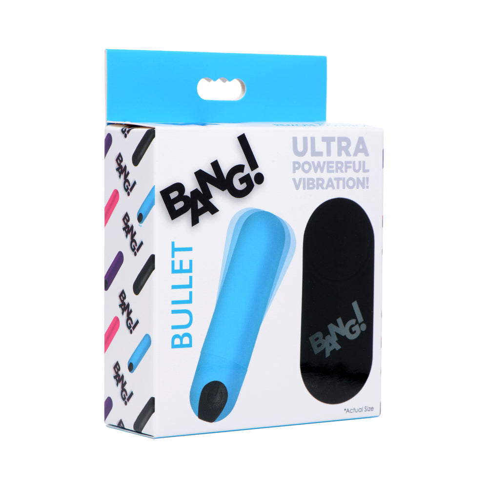 Bang Vibrating Bullet with Remote Control-Blue