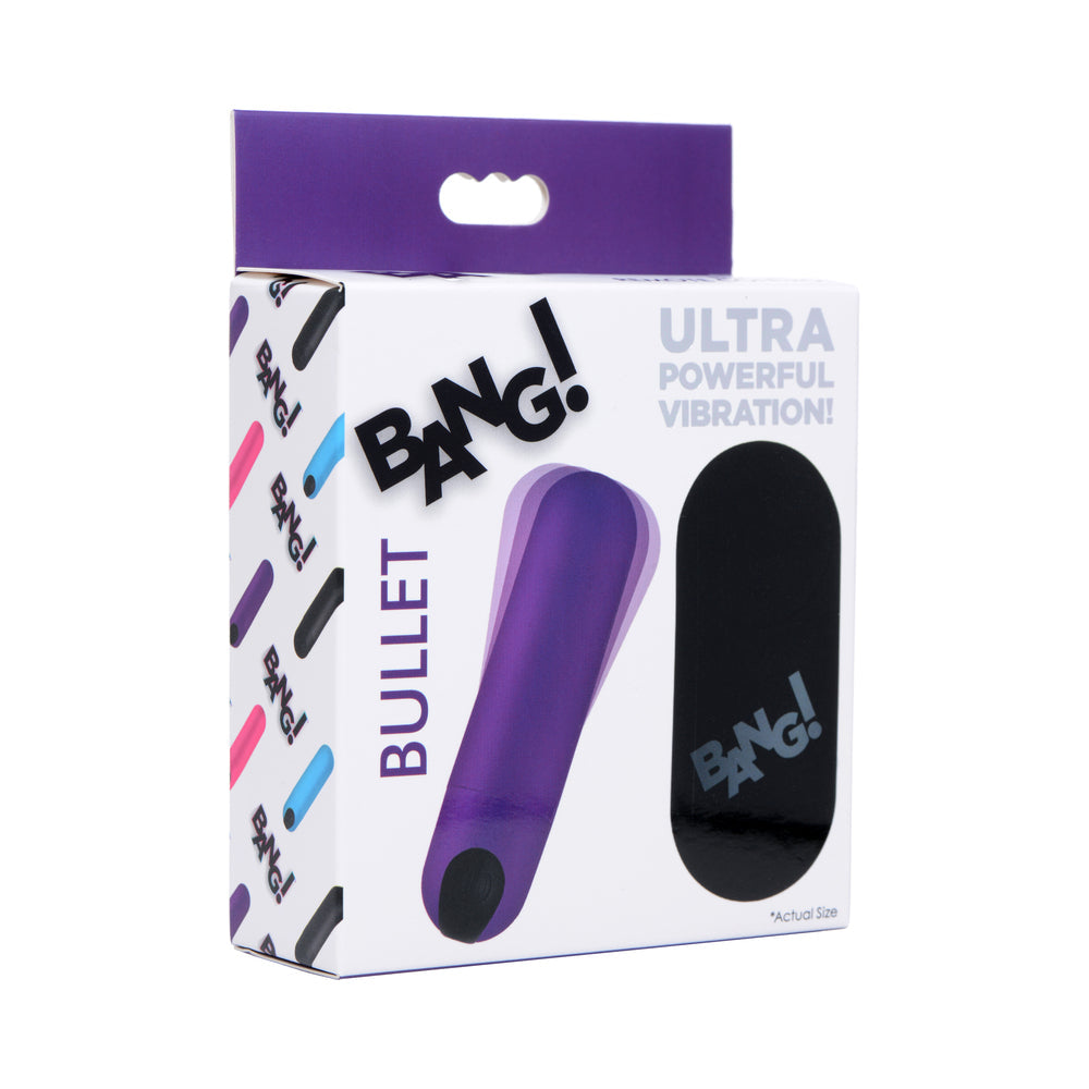 Bang Vibrating Bullet with Remote Control-Purple
