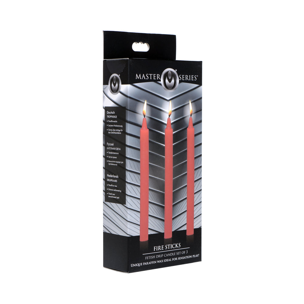 NO ETA Master Series Fetish Drip Candles - Fire Sticks Set of 3