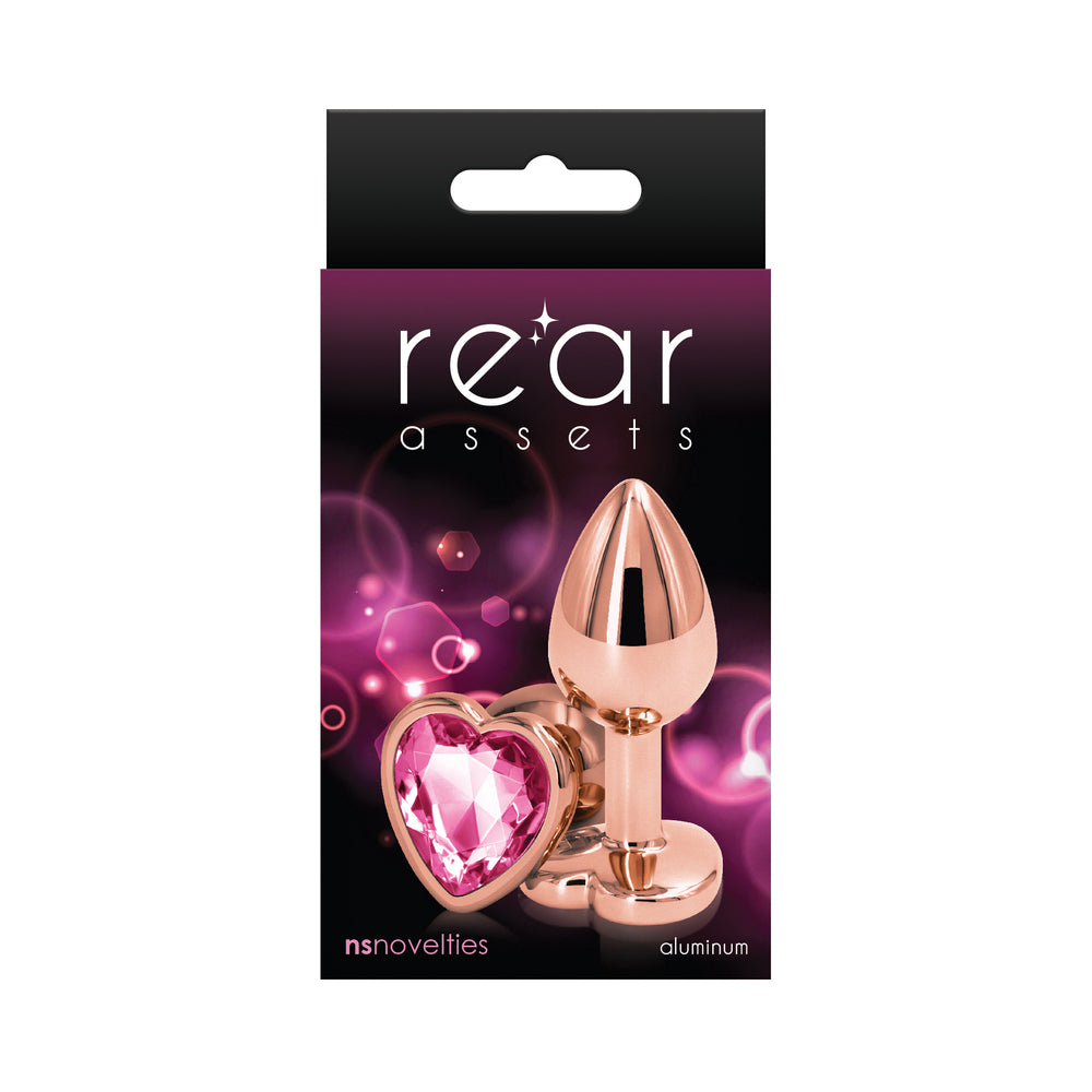 Rear Assets Rose Gold Heart Small - Pink