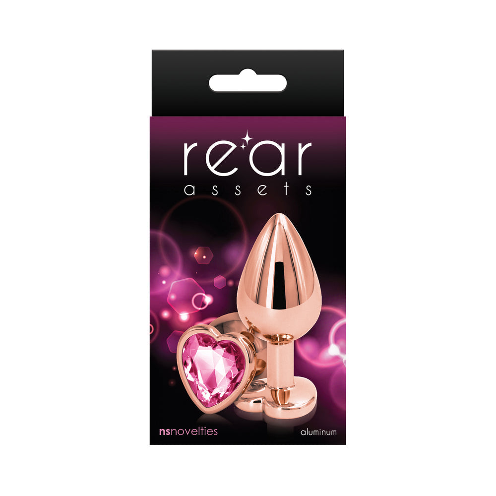 Rear Assets Rose Gold Heart Medium - Pink