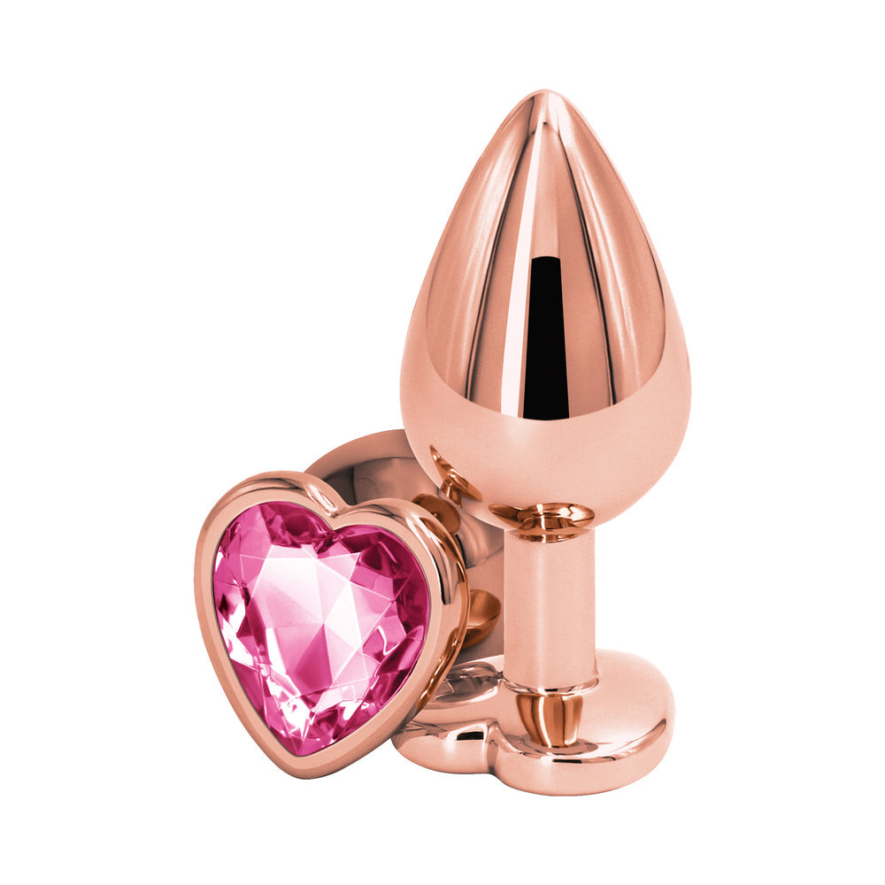 Rear Assets Rose Gold Heart Medium - Pink