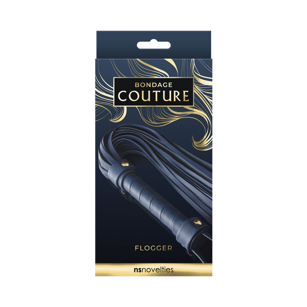 Bondage Couture Flogger - Blue
