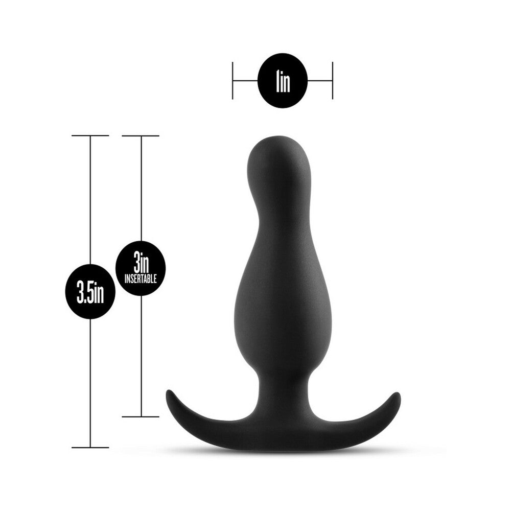 Blush Anal Adventures Curve Plug - Black