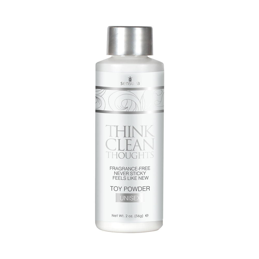 Sensuva Think Clean Thoughts Toy Powder - 2 oz Bottle