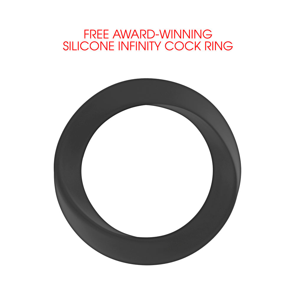 Shots Pumped Rechargeable Extreme Power Pump w/Free Silicone Cock Ring - Black
