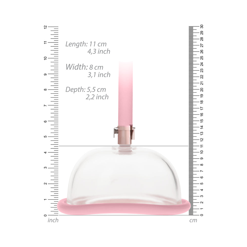Shots Pumped Automatic Rechargeable Pussy Pump Set - Rose Gold