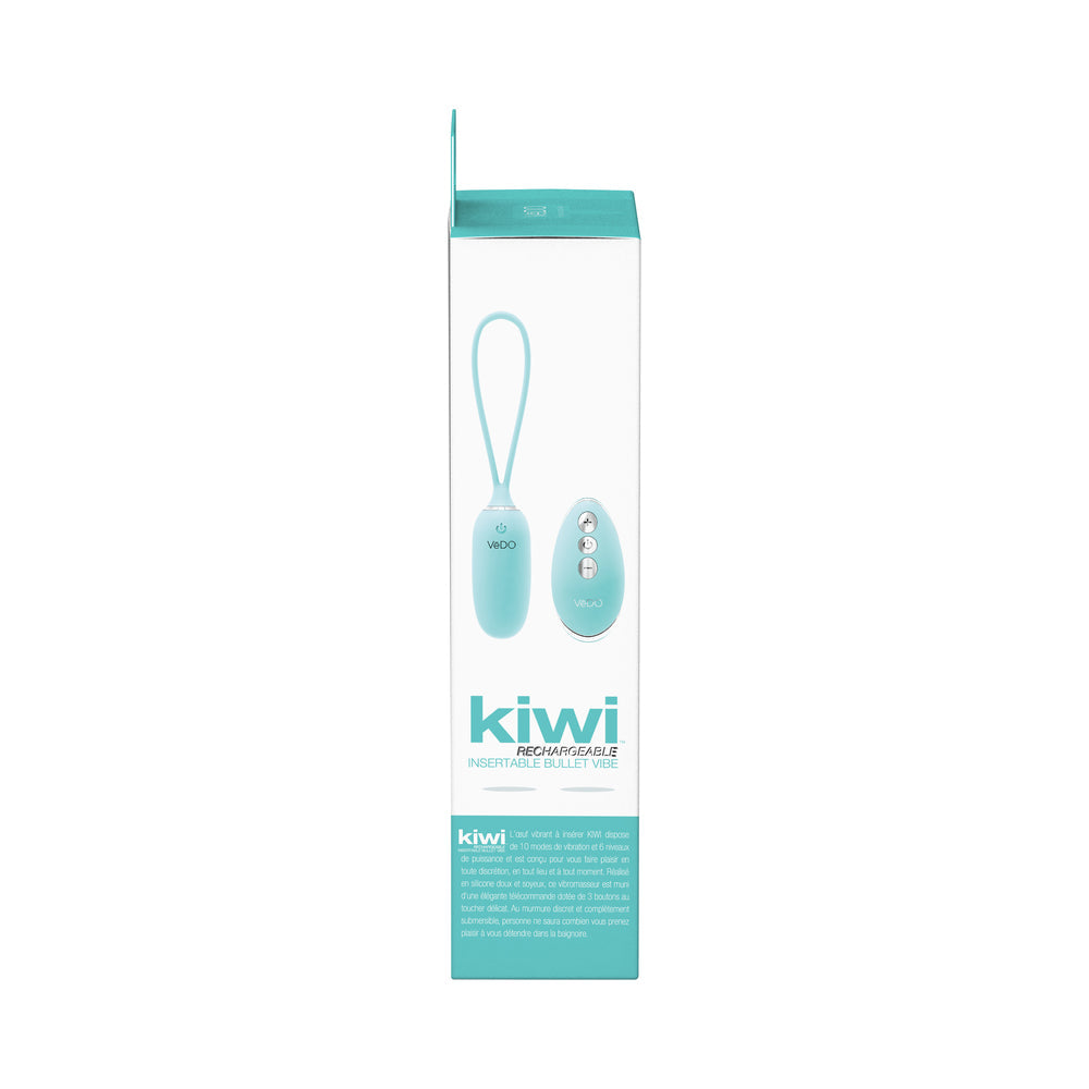 VeDO KIWI Rechargeable Insertable Bullet - Tease Me Turquoise