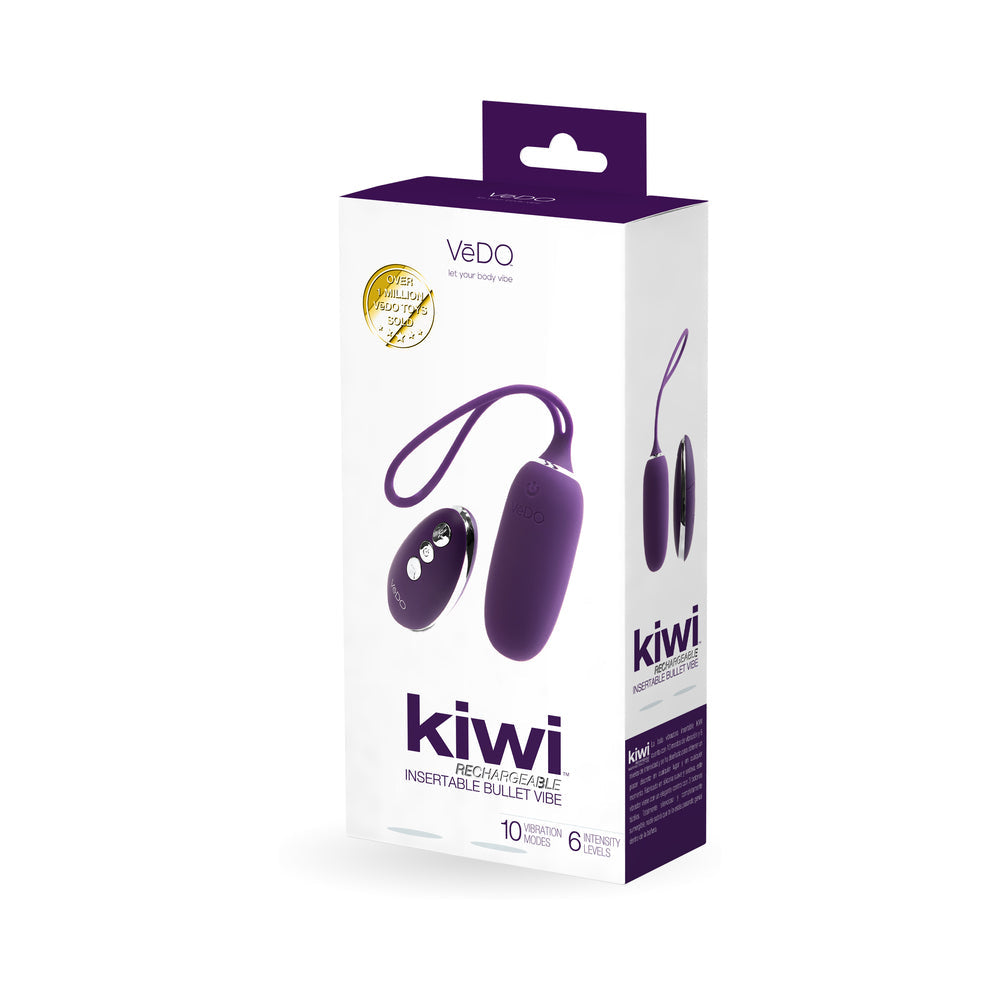 VeDO KIWI Rechargeable Insertable Bullet - Deep Purple