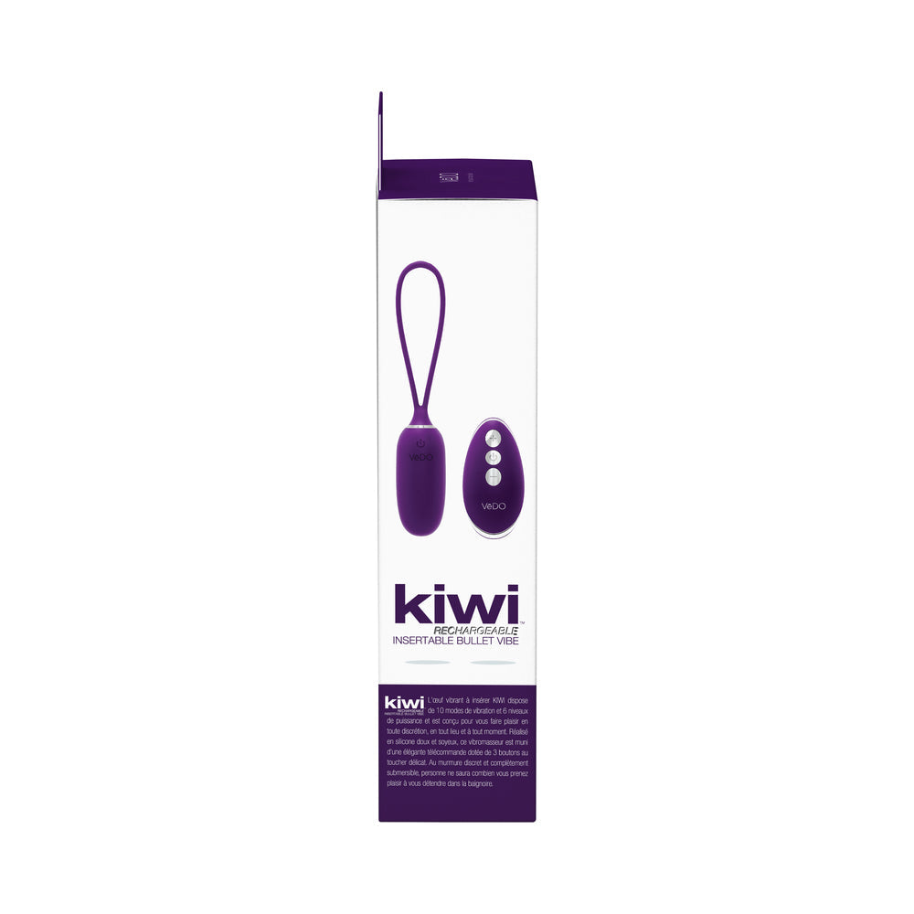 VeDO KIWI Rechargeable Insertable Bullet - Deep Purple