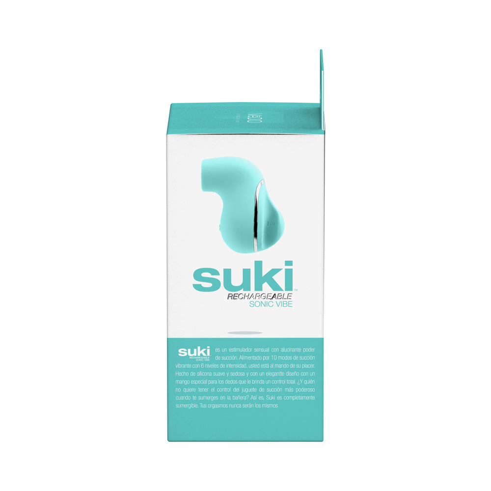 VeDO Suki Rechargeable Vibrating Sucker - Tease Me Turquoise