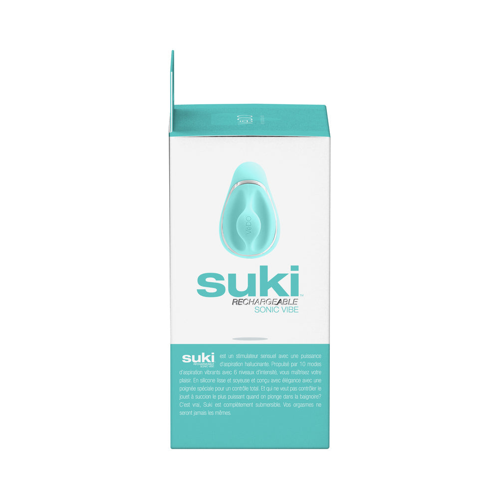 VeDO Suki Rechargeable Vibrating Sucker - Tease Me Turquoise