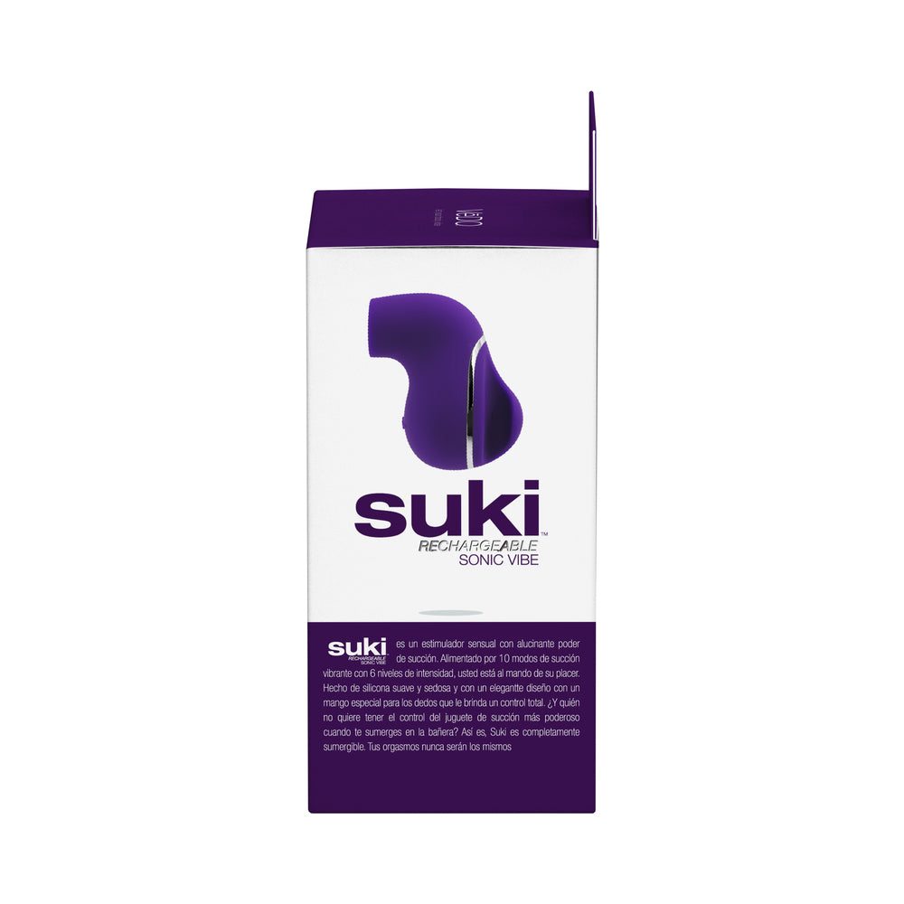 VeDO Suki Rechargeable Vibrating Sucker - Deep Purple