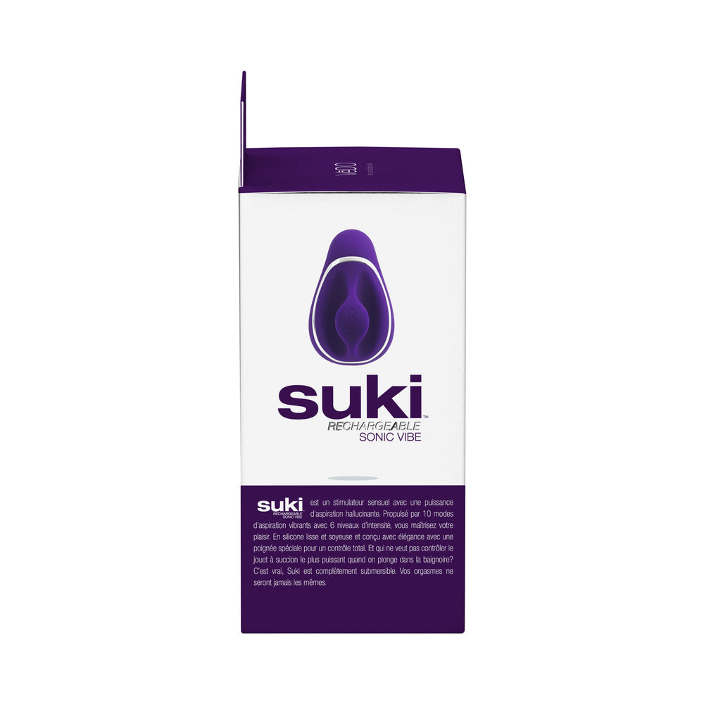 VeDO Suki Rechargeable Vibrating Sucker - Deep Purple