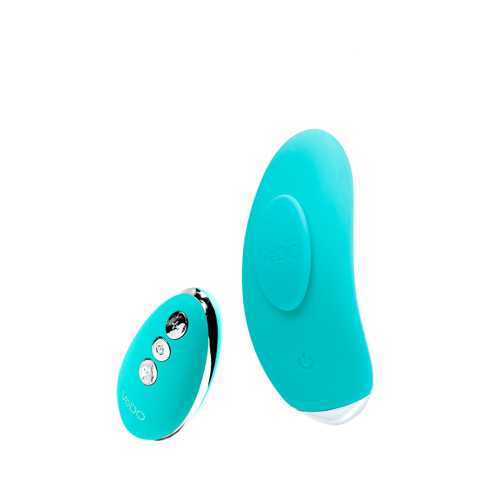 VeDO Niki Rechargeable Panty Vibe - Tease Me Turquoise
