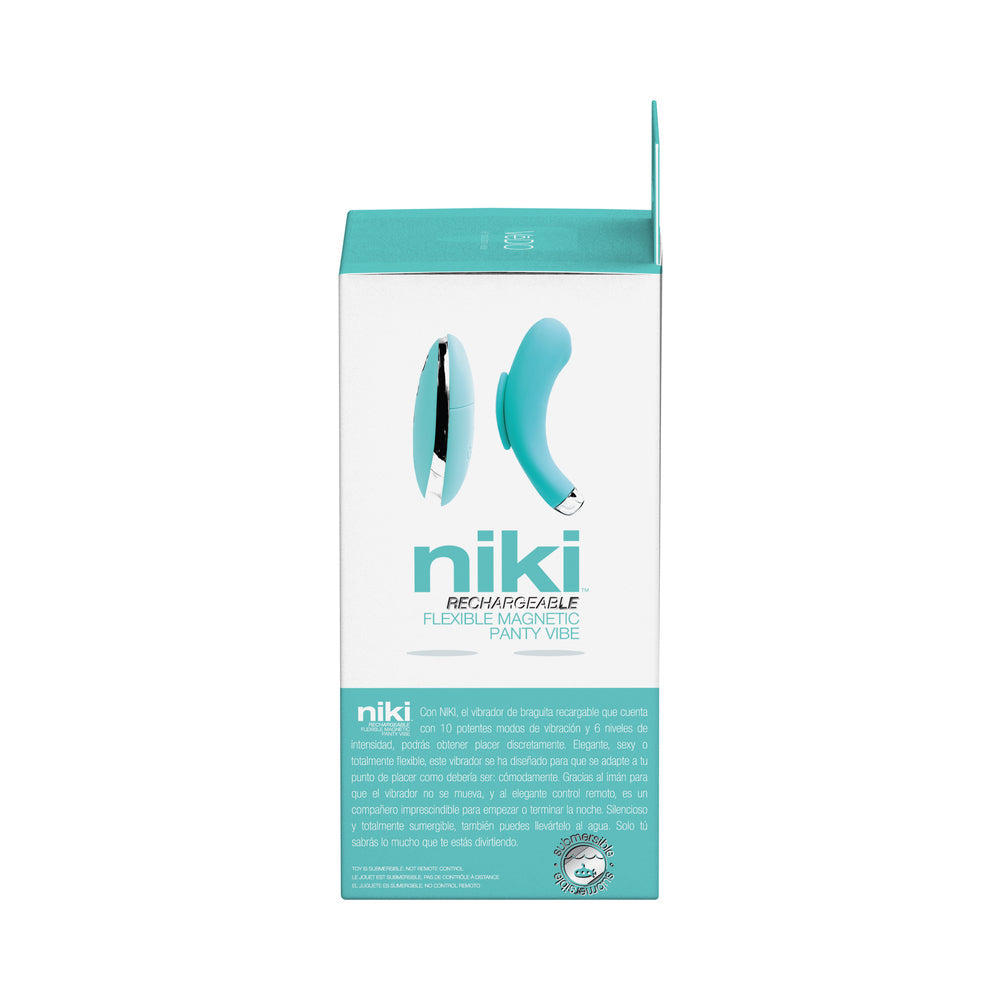 VeDO Niki Rechargeable Panty Vibe - Tease Me Turquoise