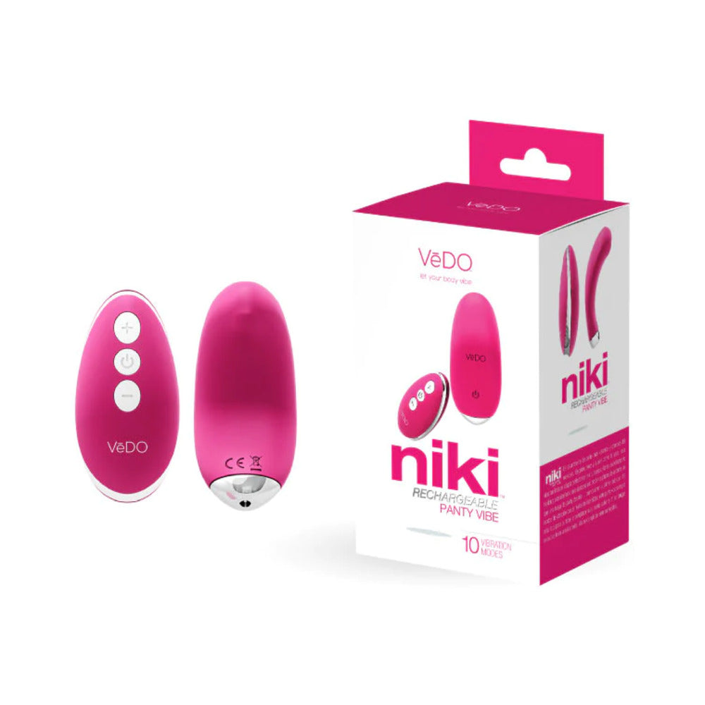 VeDO Niki Rechargeable Panty Vibe - Foxy Pink