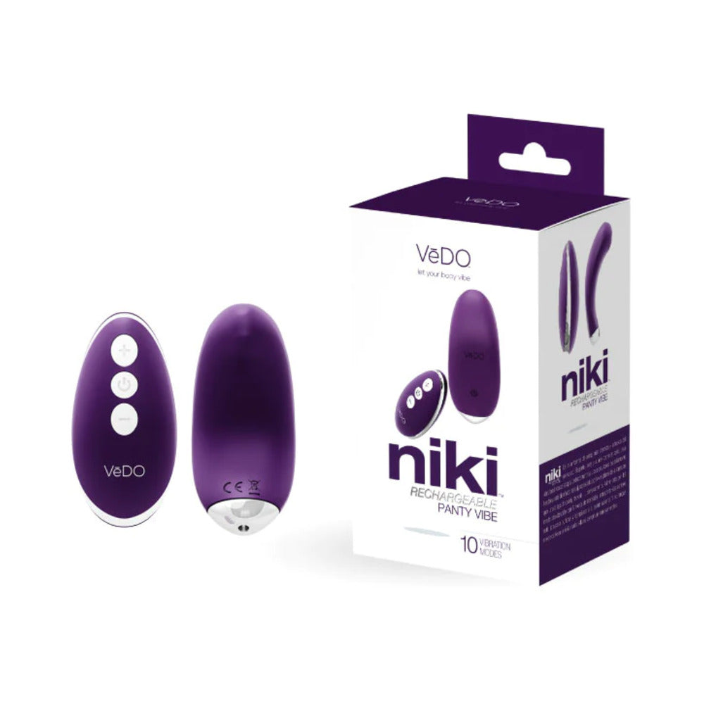 VeDO Niki Rechargeable Panty Vibe - Deep Purple