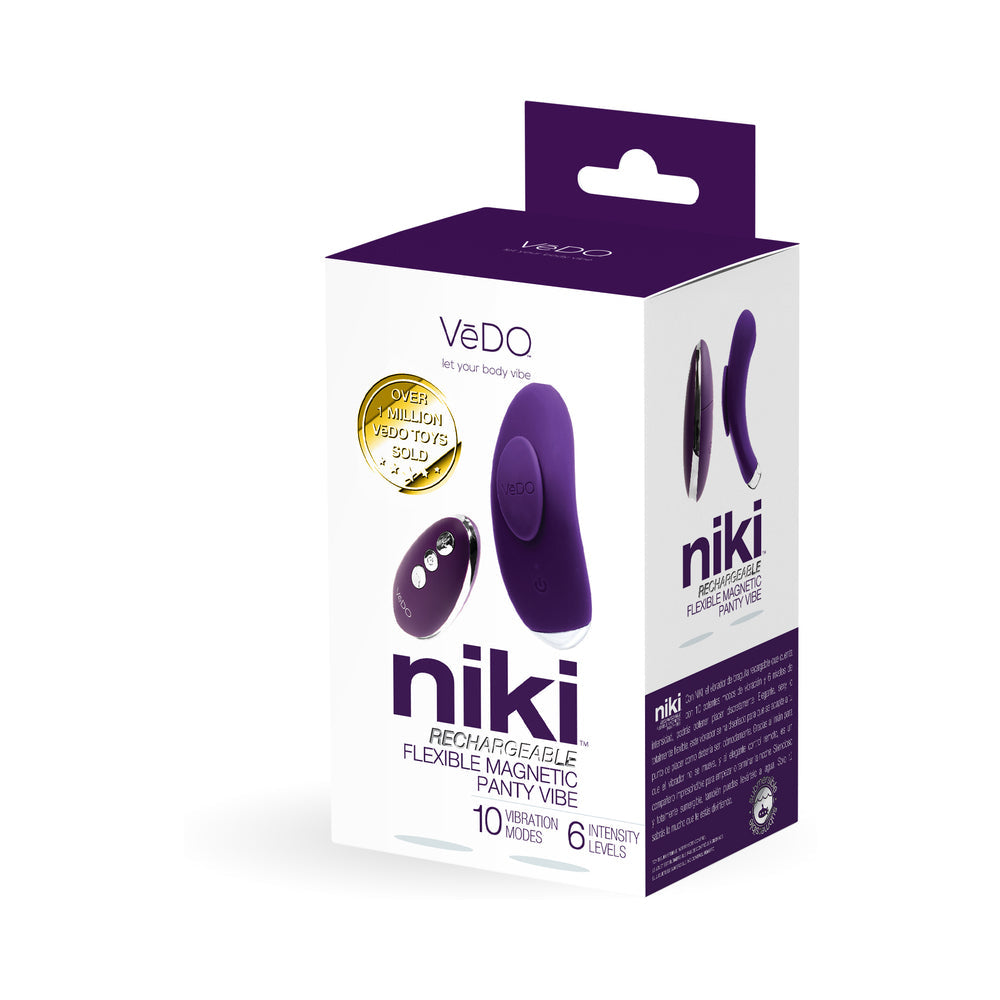 VeDO Niki Rechargeable Panty Vibe - Deep Purple