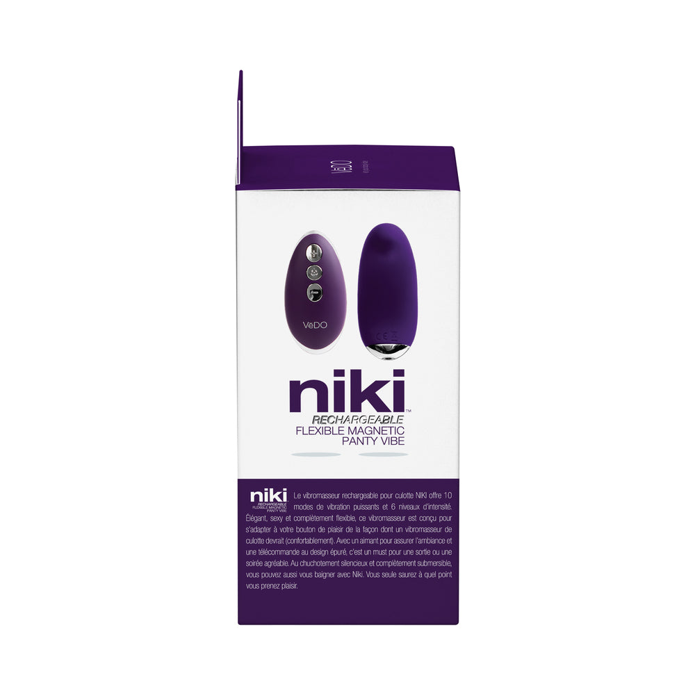 VeDO Niki Rechargeable Panty Vibe - Deep Purple
