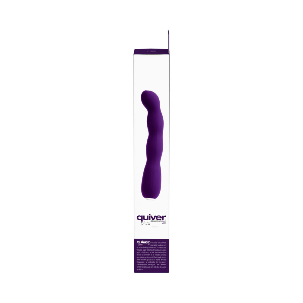 VeDO Quiver Plus Rechargeable Vibe - Deep Purple