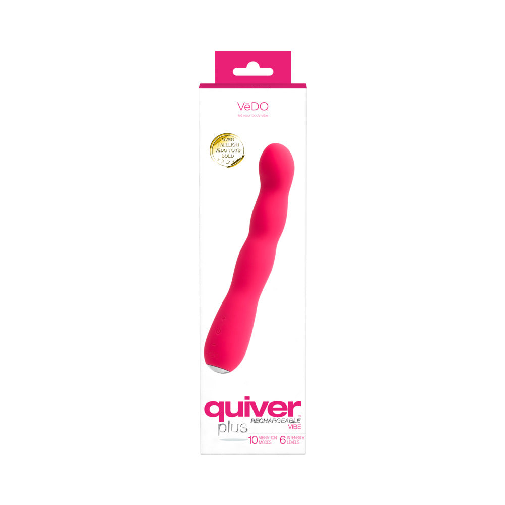 VeDO Quiver Plus Rechargeable Vibe - Foxy Pink