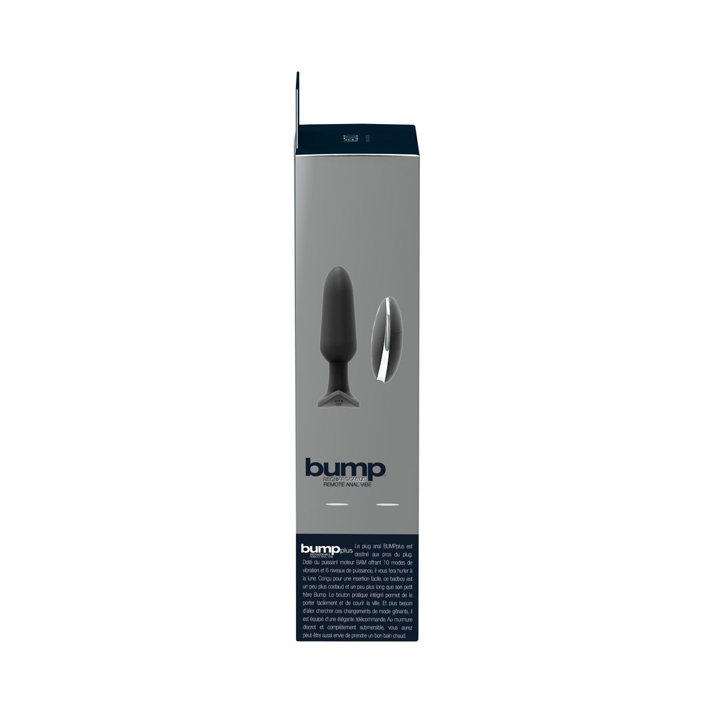 VeDO Bump Plus Rechargeable Remote Control Anal Vibe - Just Black