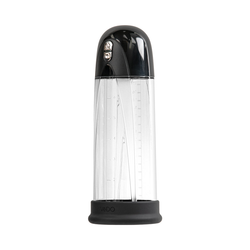 VeDO Pump Rechargeable Vacuum Penis Pump - Just Black